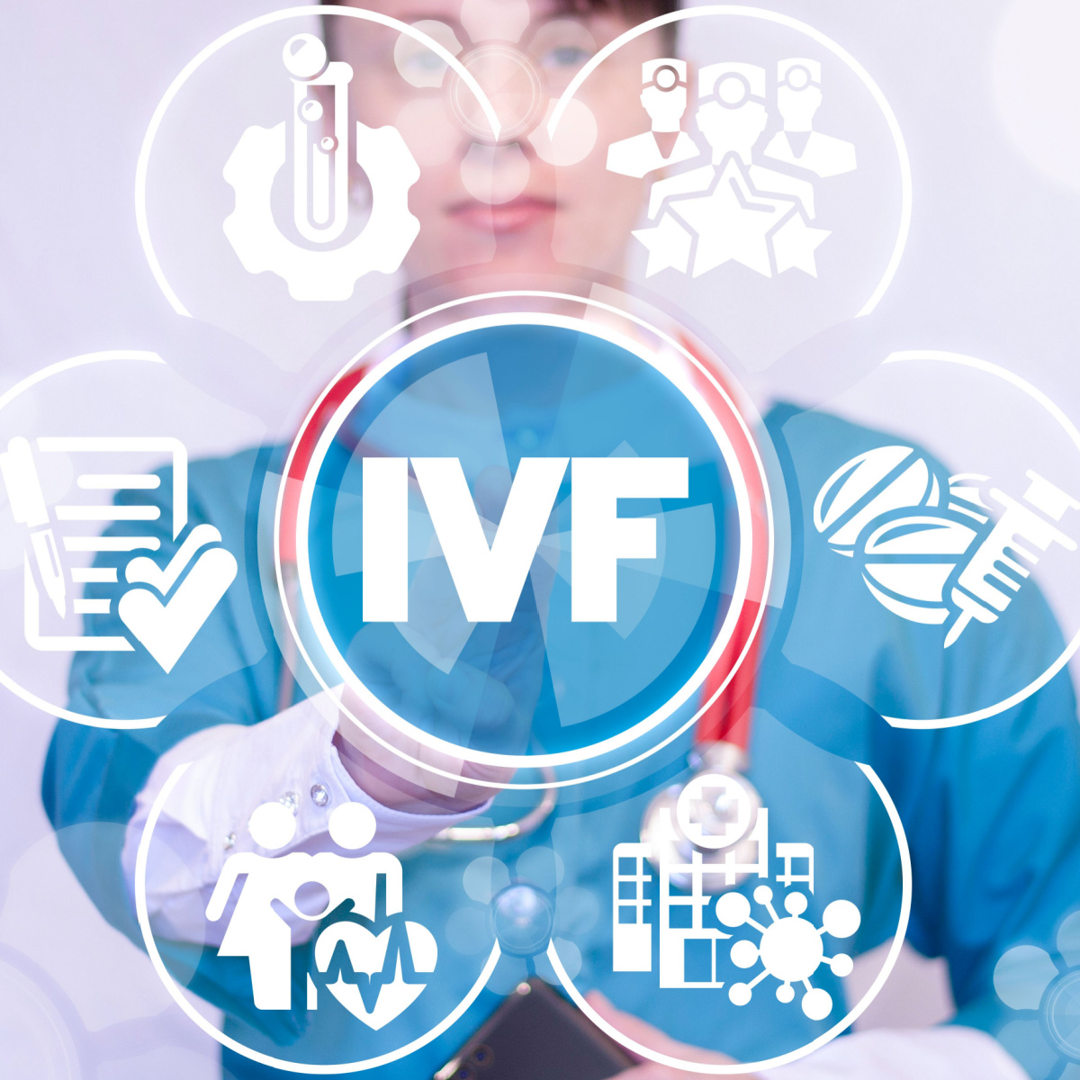 The Woodlands IVF process with frozen eggs
